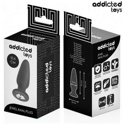 ADDICTED TOYS - PLUG ANAL CON JOYA TALLA M 10,4 CM