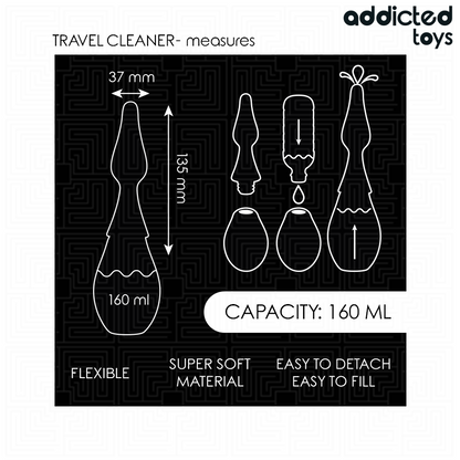 ADDICTED TOYS - LIMPADOR DE VIAGEM MODELO 1