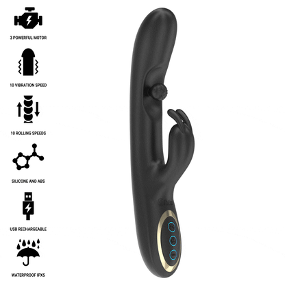 IBIZA - PODEROSO VIBRADOR RABBIT COM PÉROLA ROLANTE MASSAGEADORA