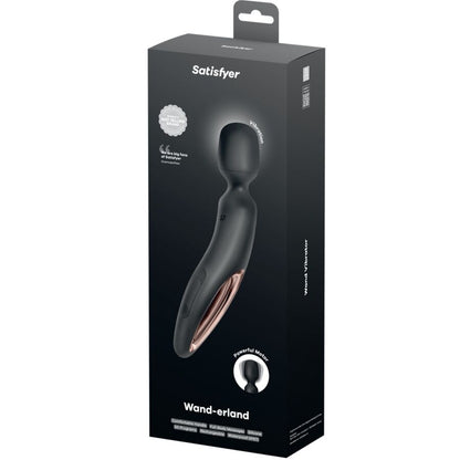 SATISFYER - WAND ERLAND MASSAGEADOR VIBRATÓRIO PRETO