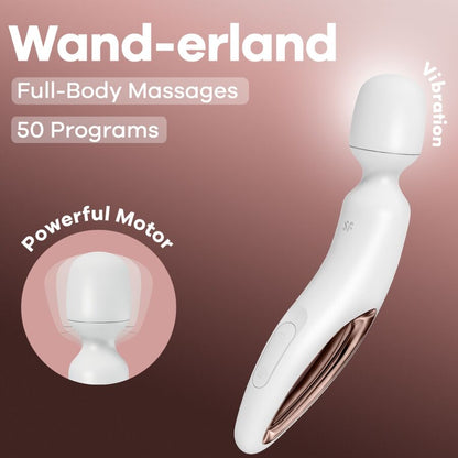 SATISFYER - WAND ERLAND MASAJEADOR VIBRATORIO BLANCO
