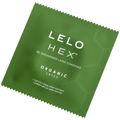 LELO - CAJA DE PRESERVATIVOS ORGÁNICOS HEX 3 UNIDADES