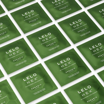 LELO - CAJA DE PRESERVATIVOS ORGÁNICOS HEX 3 UNIDADES