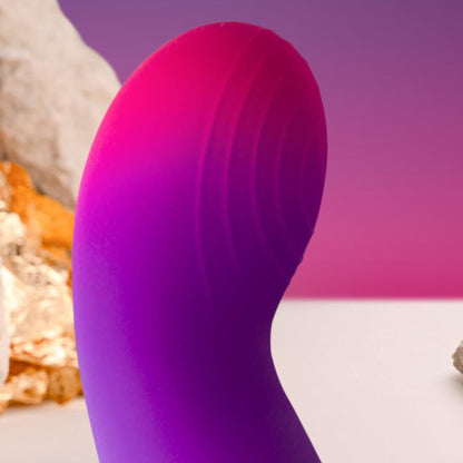 ROCKS-OFF - GLOW GIRL VIBE VIBRADOR DISCRETO ROXO PARA PONTO G