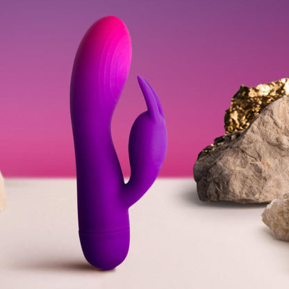 ROCKS-OFF - VIBRADOR GLO-GIRL PURPLE RABBIT