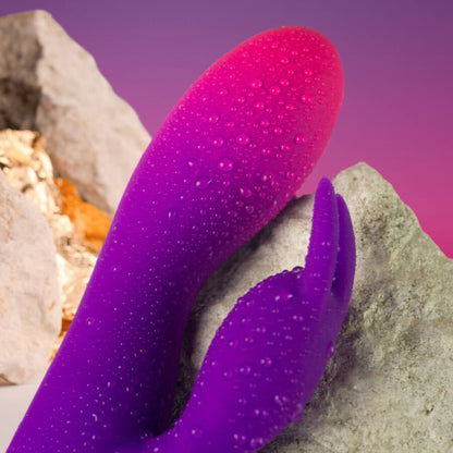 ROCKS-OFF - VIBRADOR GLO-GIRL PURPLE RABBIT
