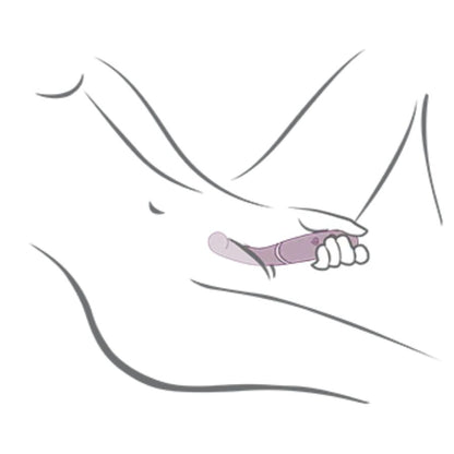 ROCKS-OFF - VIBRADOR DUPLO GEMINI ESTIMULADOR DE CLITÓRIS PONTO G ROXO