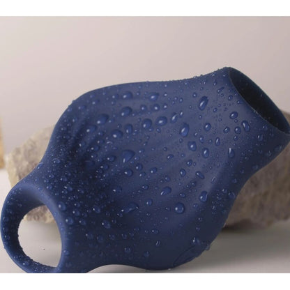 ROCKS-OFF - MASTURBADOR VIBRADOR FLEXÍVEL PALM BLUE