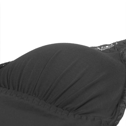 SUBBLIME - BLACK FLORAL TEDDY WITH LACE DETAILS L/XL