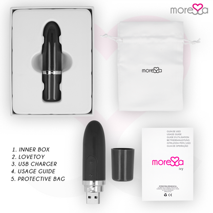 MORESSA - IVY TRAVEL STIMULATOR VIBRATOR BLACK