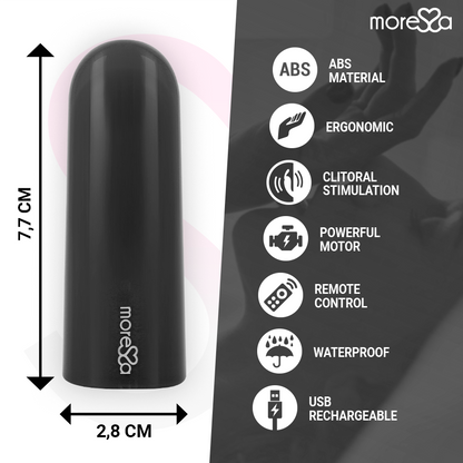 MORESSA - NIX VIBRADOR CONTROLE REMOTO PRETO