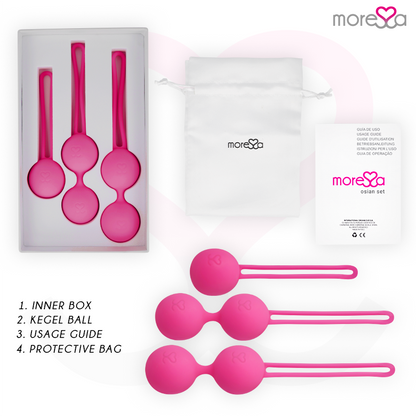 MORESSA - CONJUNTO OSIAN PREMIUM SILICONE ROSA (Osian One - 51 g | Osian Two - 101 g | Osian Three 85 g)