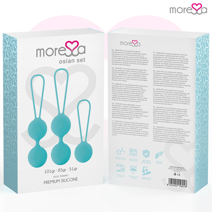 MORESSA - CONJUNTO OSIAN SILICONE PREMIUM TURQUESA