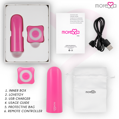 MORESSA - NIX VIBRADOR CONTROLE REMOTO ROSA