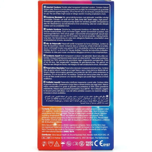 SKINS - PACOTE COM 8 PRESERVATIVOS PREMIUM VARIADOS