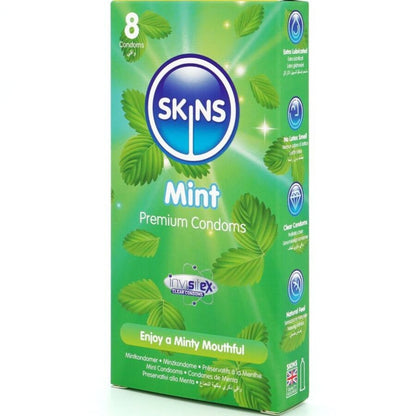 SKINS - PRESERVATIVOS MINT PREMIUM PACOTE COM 8