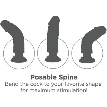 KING COCK - GALO VIBRANTE MARROM 20,32 CM