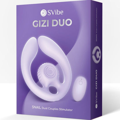 SNAIL VIBE - GIZI DUO ESTIMULADOR DE CASAIS COM CONTROLE REMOTO LILACS