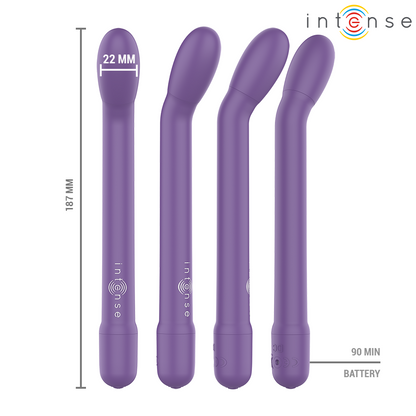 INTENSE - ESTIMULADOR DE PONTO G RECARREGÁVEL KARLIE ROXO
