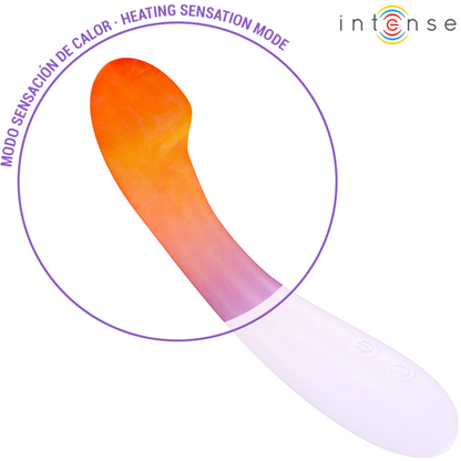 INTENSE - VIBRADOR BECKY 19 CM CALENTABLE 7 VIBRACIONES MORADO