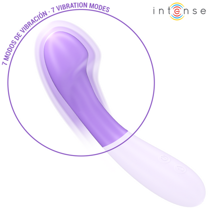 INTENSE - VIBRADOR BECKY 19 CM CALENTABLE 7 VIBRACIONES MORADO