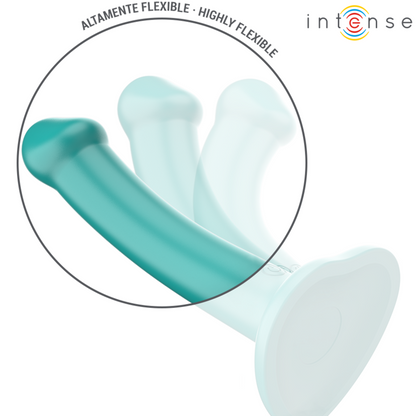 INTENSE - VIBRADOR KATIE COM VENTOSA 10 VIBRAÇÕES CONTROLE REMOTO AZUL