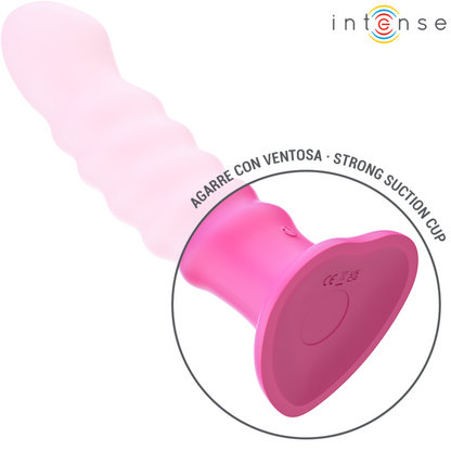 INTENSE - VIBRADOR CINDY TALLA L DISEÑO ESPIRAL 10 VIBRACIONES ROSA CONTROL REMOTO
