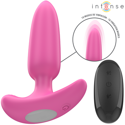 INTENSE - ROSS ANAL PLUG 10 VIBRACIONES ROSA CONTROL REMOTO