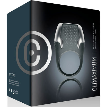 CLIMAXIMUM - ANEL VIBRATÓRIO PARA PÉNIS TYRO COM LUZES DE LED