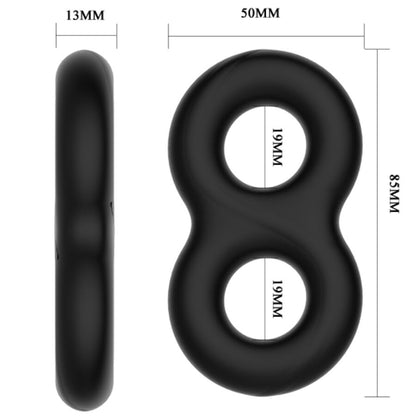 CRAZY BULL - ANEL DUPLO DE SILICONE MÉDICO