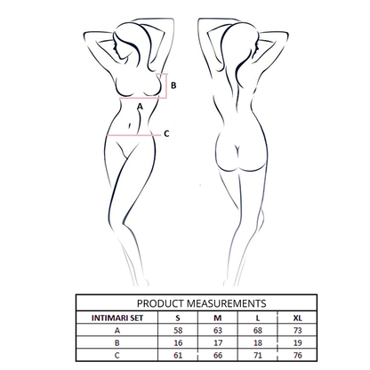 PASSION - CONJUNTO DE SUTIÃ + CALCINHA ÍNTIMA PRETO L/XL