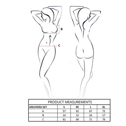 PASSION - CONJUNTO DE SUTIÃ + TANGA ANUVERA BRANCO G/GG