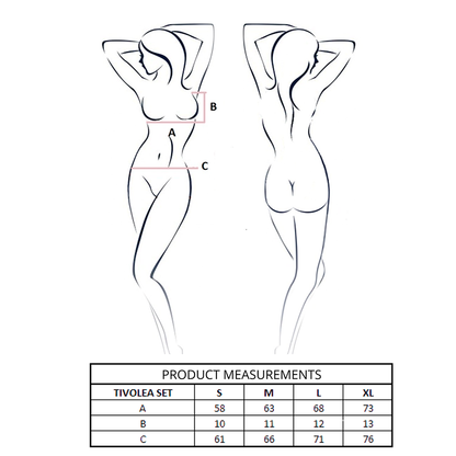 PASSION - CONJUNTO DE SUITÃ + TANGA TIVOLEA MISTY ROSE P/M