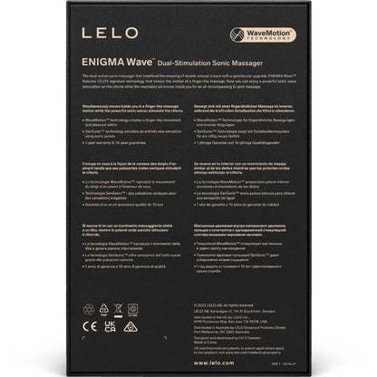 LELO - ENIGMA WAVE MASAJEADOR DE TRIPLE VIBRACIÓN CYBER PÚRPURA