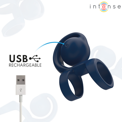 INTENSE  - ANEL PENIANO TYSON COM BOLA VIBRATÓRIA Ø 3,2 CM