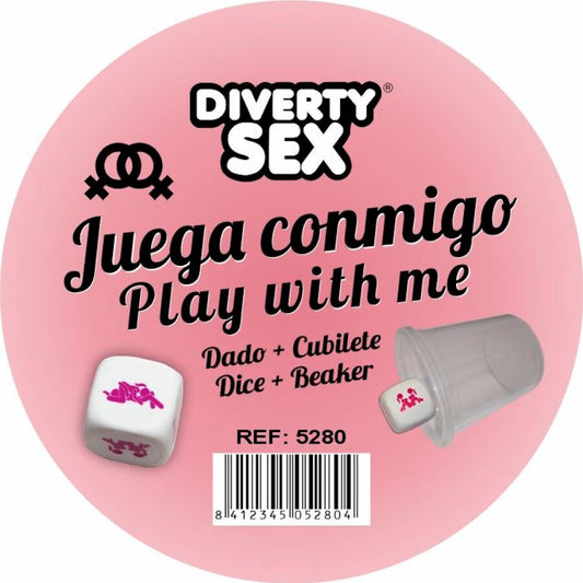 DIABLO PICANTE - DADOS DUROS BRANCOS COM POSIÇÕES DE MULHER E CUBO