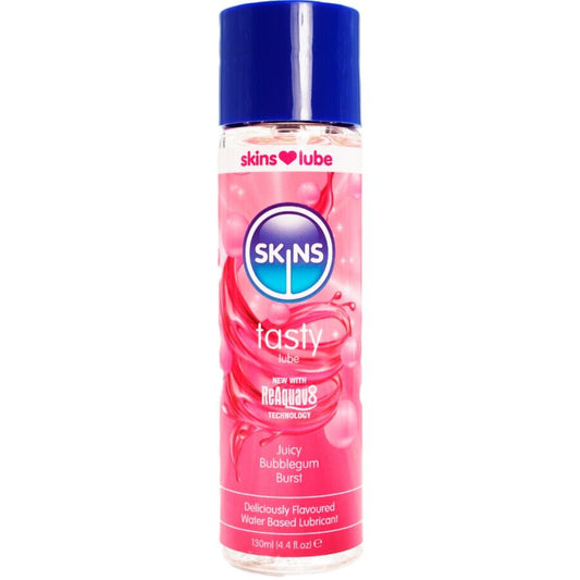 SKINS - LUBRICANTE COMESTIBLE A BASE DE AGUA CON SABOR A CHICLE 130 ML
