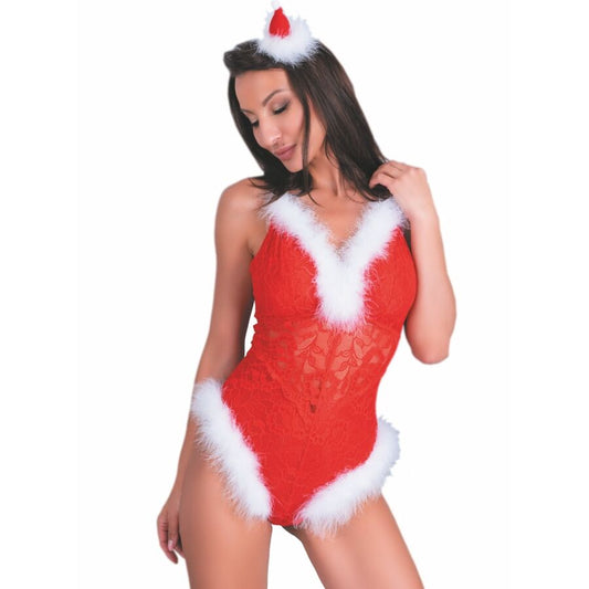 LIVCO CORSETTI FASHION - NAUGHTY SANTA LC 90706 BODY DE NAVIDAD TALLA S/M