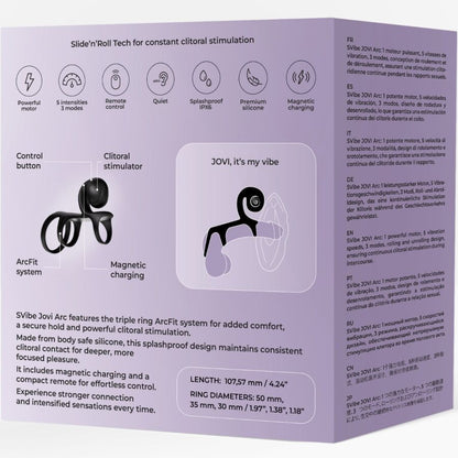 SNAIL VIBE - ANEL DE CASAL JOVI ARC COM CONTROLE REMOTO PRETO