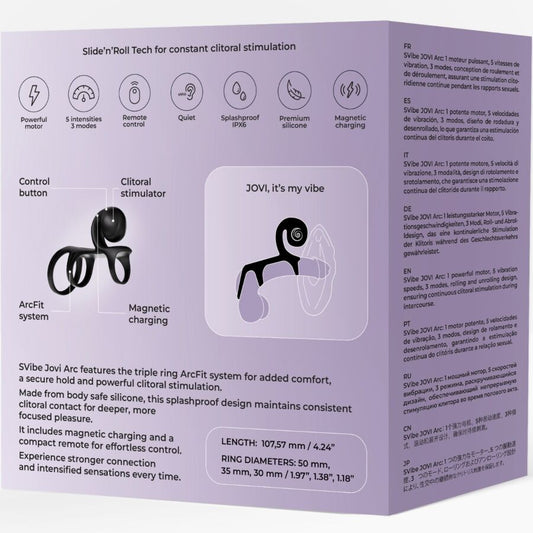 SNAIL VIBE - ANEL DE CASAL JOVI ARC COM CONTROLE REMOTO PRETO