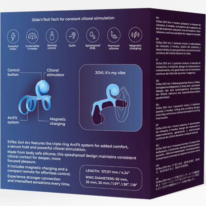SNAIL VIBE - ANEL DE CASAL JOVI ARC COM CONTROLE REMOTO PRETO