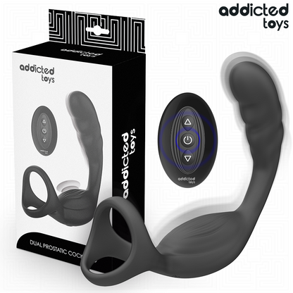 ADDICTED TOYS - ANEL PENIANO DUPLO PARA PRÓSTATA COM CONTROLE REMOTO
