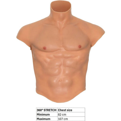 HIDDEN DESIRE - ALTER EGO SILICONE MASCULINO TRONCO CAMISA COM CARNE ABS