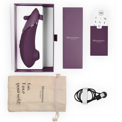 WOMANIZER - PRÓXIMO ESTIMULADOR CLITORIAL ROXO ESCURO