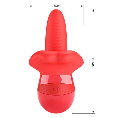 PRETTY LOVE - OBELIA VIBRADOR DE LÍNGUA COM MOVIMENTO ORBITAL