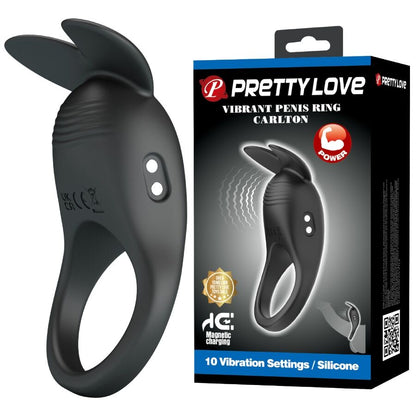 PRETTY LOVE - CARLTON ANILLO PENEANO CON ESTIMULADOR CLITÓRICO