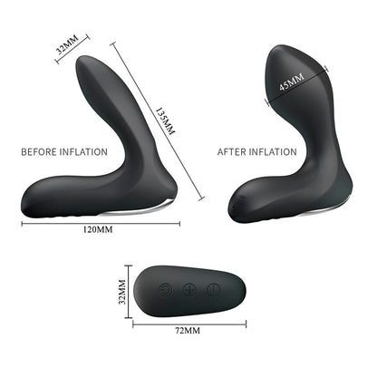 MR PLAY - MASSAGEADOR DE PRÓSTATA COM CONTROLE REMOTO DE VIBRAÇÃO