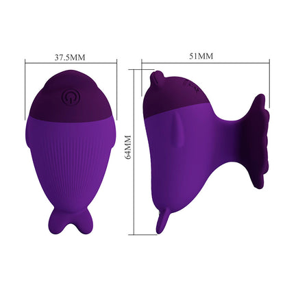 PRETTY LOVE - DOLPHIN MINI VIBRADOR COM CLIP