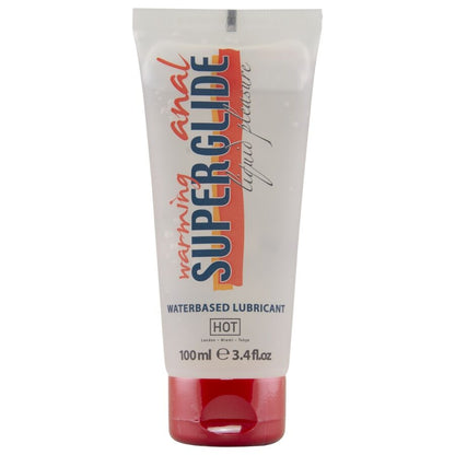 HOT - ANAL SUPERGLIDE LUBRICANTE EFECTO CALOR LÍQUIDO A BASE DE AGUA 100 ML