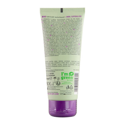 HOT - LUBRICANTE ORGÁNICO A BASE DE AGUA SUPERGLIDE ANAL 100 ML
